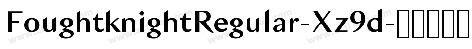 FoughtknightRegular-Xz9d字体转换