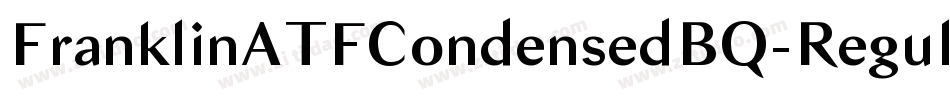 FranklinATFCondensedBQ-Regular字体转换