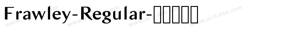 Frawley-Regular字体转换