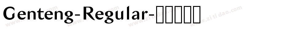 Genteng-Regular字体转换