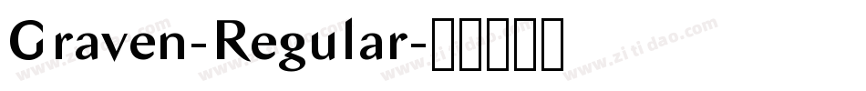 Graven-Regular字体转换