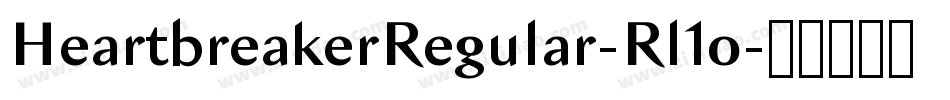 HeartbreakerRegular-Rl1o字体转换