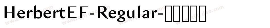 HerbertEF-Regular字体转换
