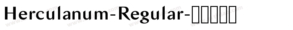 Herculanum-Regular字体转换