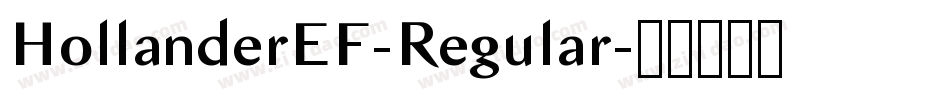 HollanderEF-Regular字体转换