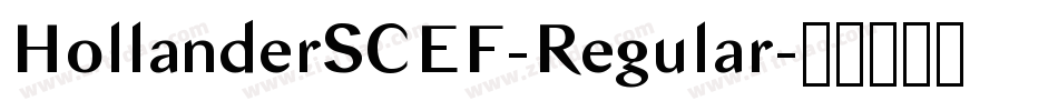 HollanderSCEF-Regular字体转换