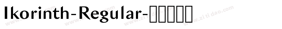 Ikorinth-Regular字体转换