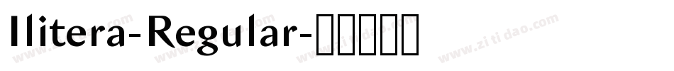 Ilitera-Regular字体转换