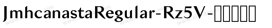 JmhcanastaRegular-Rz5V字体转换