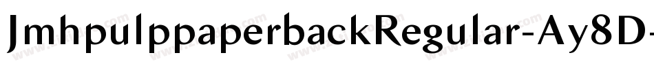 JmhpulppaperbackRegular-Ay8D字体转换