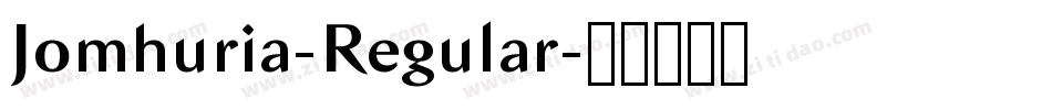 Jomhuria-Regular字体转换