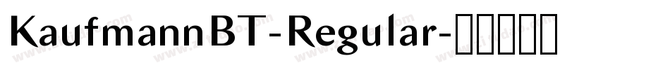 KaufmannBT-Regular字体转换