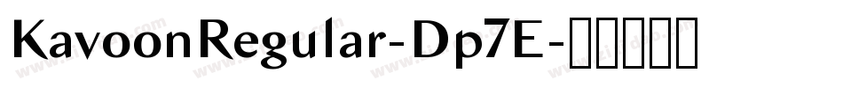 KavoonRegular-Dp7E字体转换