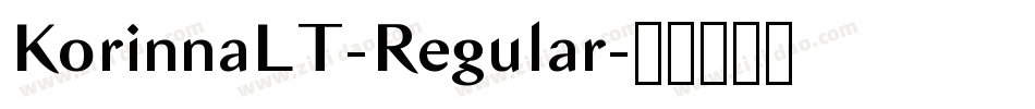 KorinnaLT-Regular字体转换