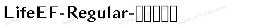 LifeEF-Regular字体转换