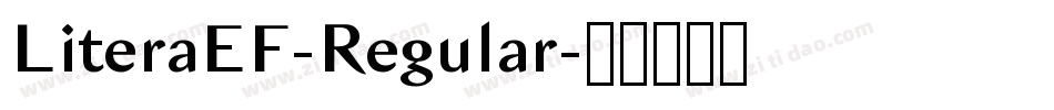 LiteraEF-Regular字体转换
