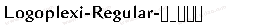 Logoplexi-Regular字体转换