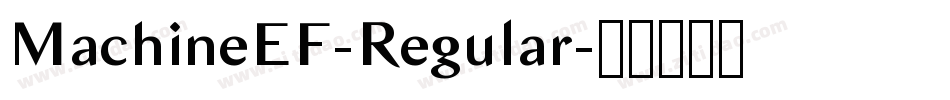 MachineEF-Regular字体转换