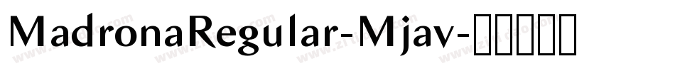 MadronaRegular-Mjav字体转换