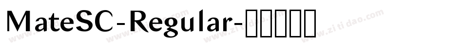 MateSC-Regular字体转换