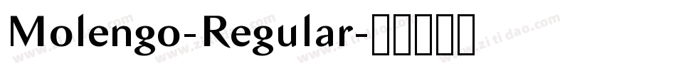 Molengo-Regular字体转换