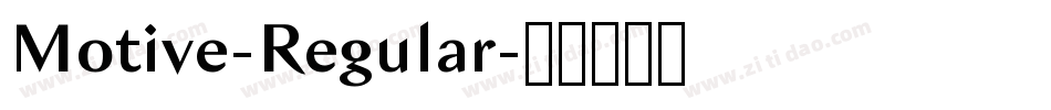 Motive-Regular字体转换
