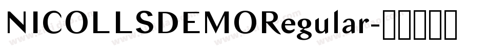 NICOLLSDEMORegular字体转换