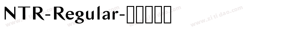 NTR-Regular字体转换