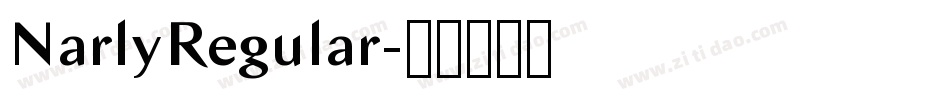 NarlyRegular字体转换