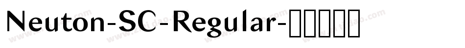 Neuton-SC-Regular字体转换