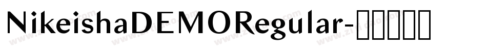 NikeishaDEMORegular字体转换