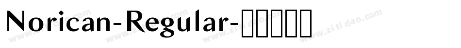 Norican-Regular字体转换