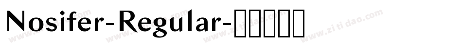 Nosifer-Regular字体转换