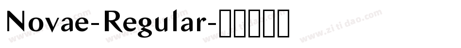 Novae-Regular字体转换