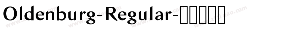 Oldenburg-Regular字体转换