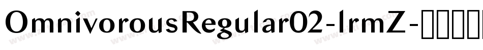OmnivorousRegular02-lrmZ字体转换