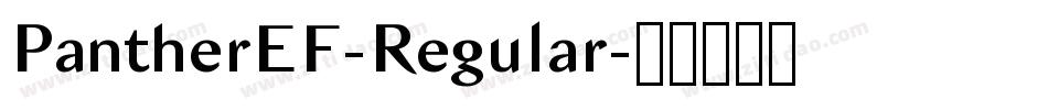PantherEF-Regular字体转换