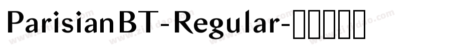 ParisianBT-Regular字体转换