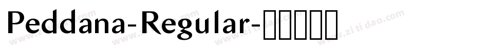 Peddana-Regular字体转换