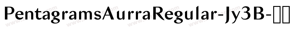 PentagramsAurraRegular-Jy3B字体转换