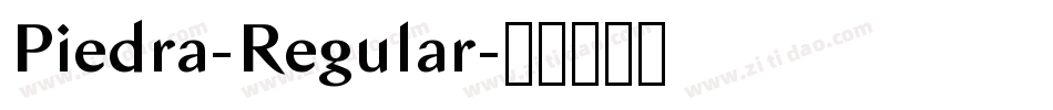 Piedra-Regular字体转换