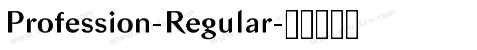 Profession-Regular字体转换