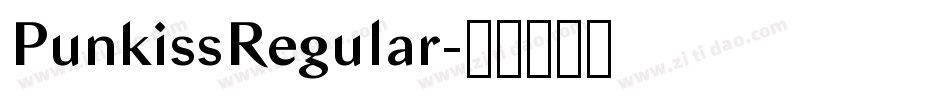 PunkissRegular字体转换