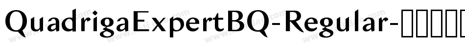 QuadrigaExpertBQ-Regular字体转换