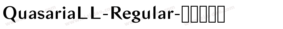 QuasariaLL-Regular字体转换