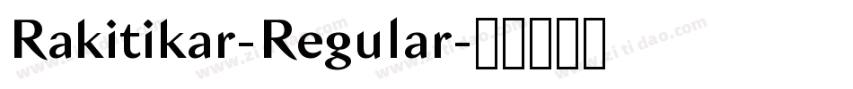 Rakitikar-Regular字体转换
