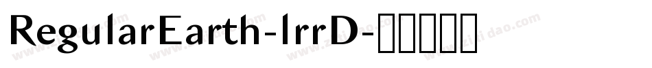 RegularEarth-lrrD字体转换