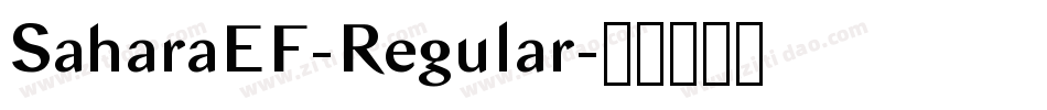 SaharaEF-Regular字体转换