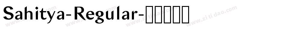 Sahitya-Regular字体转换