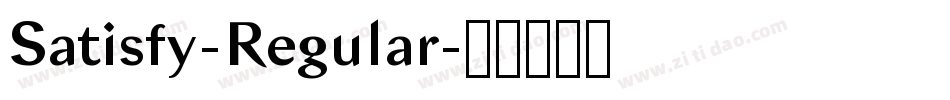 Satisfy-Regular字体转换